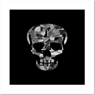 Skull Figure with Abstract Texture (beggelaut 04) Posters and Art